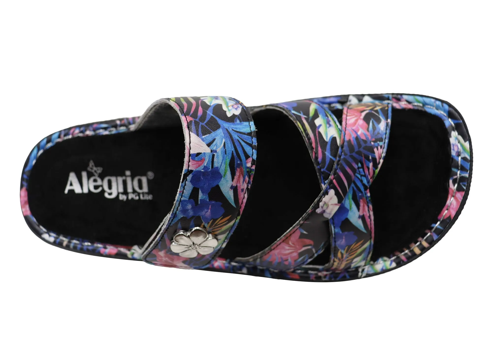 Alegria Victoriah Damen Bequeme Leder-Slides Sandalen Alegria Schuhe