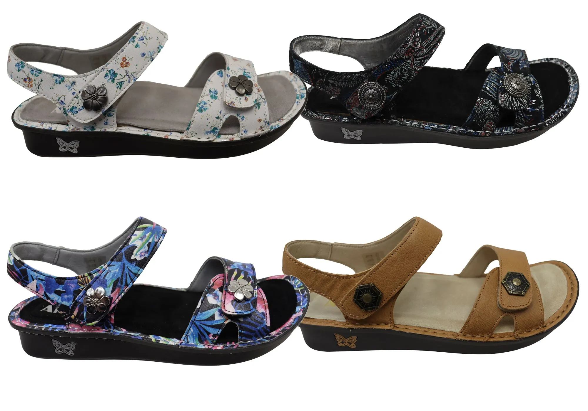 Alegria Vienna Damen Bequeme Ledersandalen Alegria Schuhe
