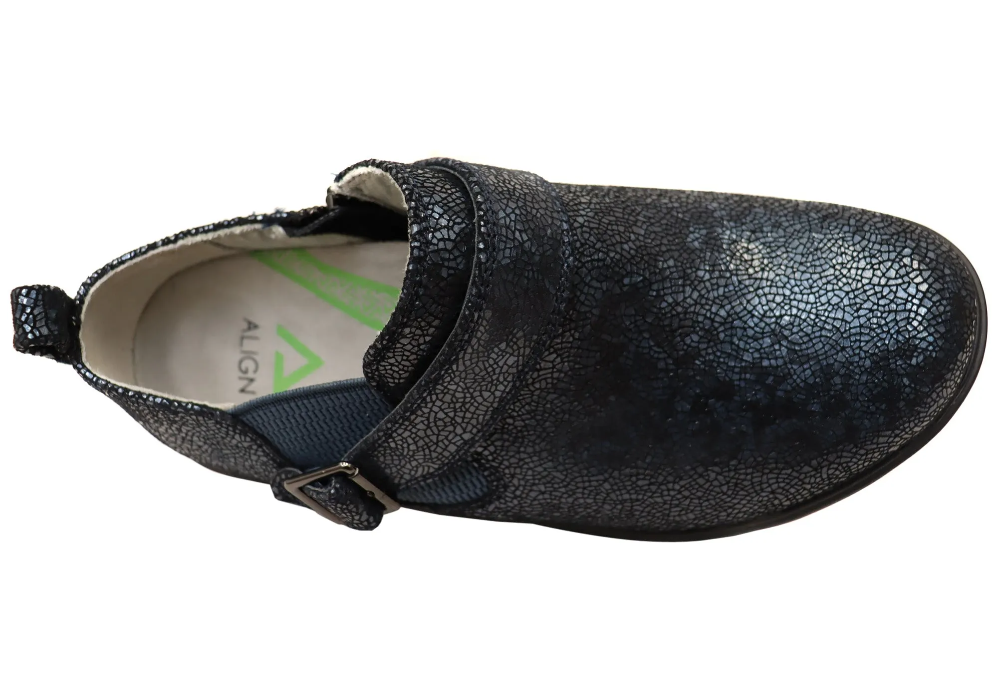 Align Arya Damen Leder Weite Passform Bequeme Schuhe mit Fußgewölbestütze Align Schuhe