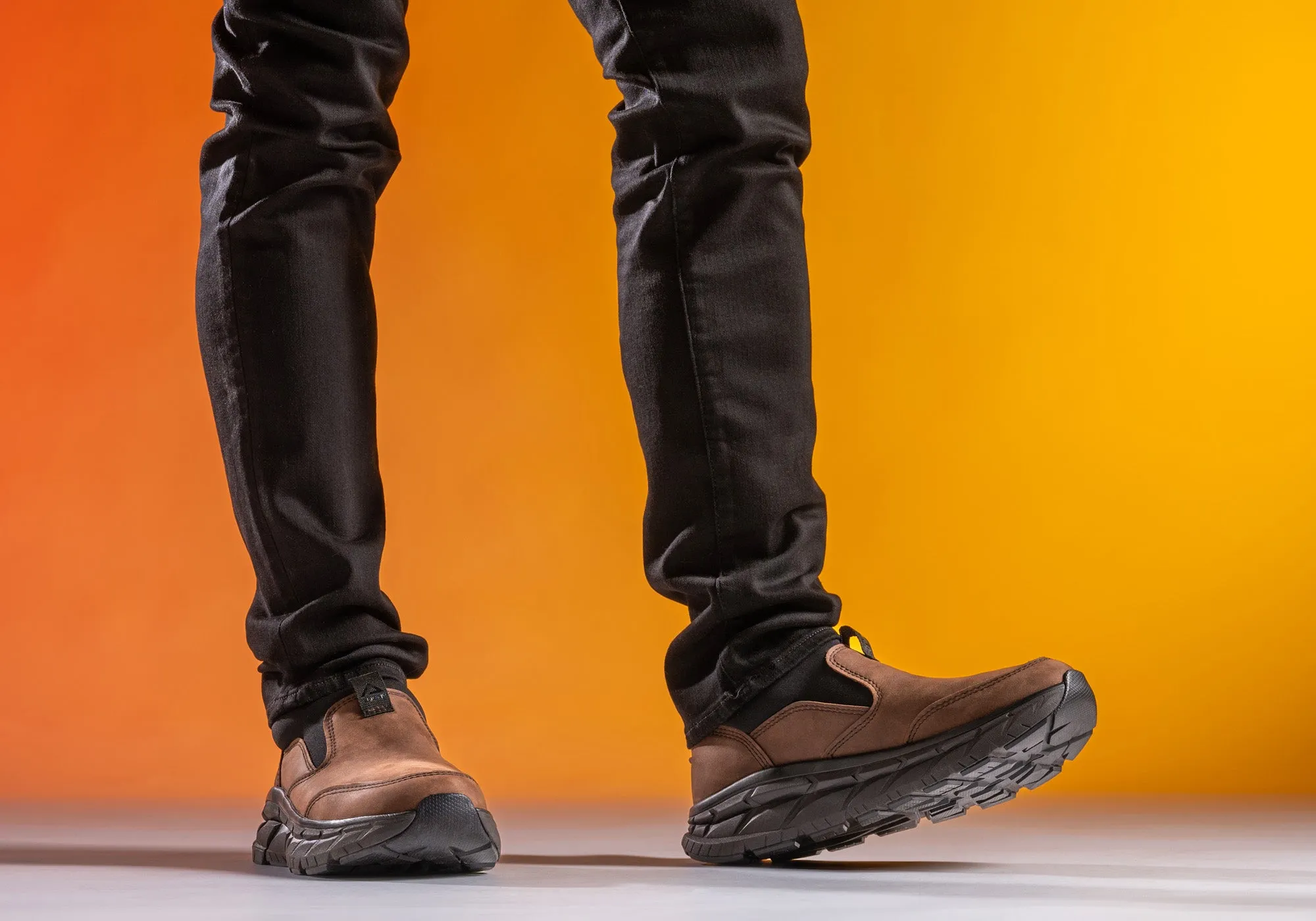 Align Protech Valent Herren Leder Sneakers mit Weitem Schnitt und Fußgewölbestütze Align Schuhe