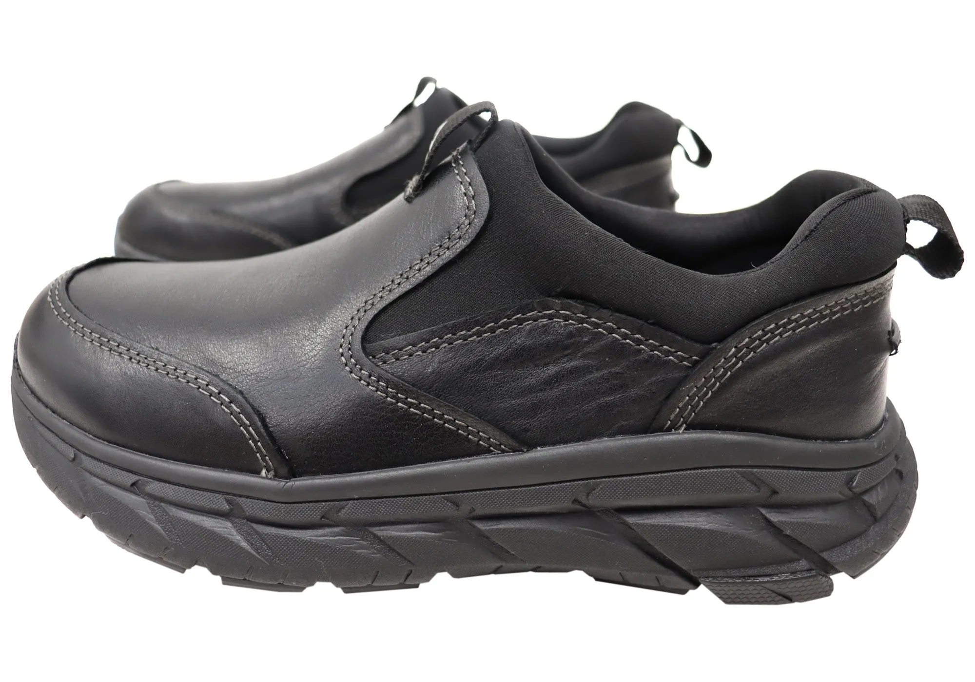 Align Protech Valent Herren Leder Sneakers mit Weitem Schnitt und Fußgewölbestütze Align Schuhe