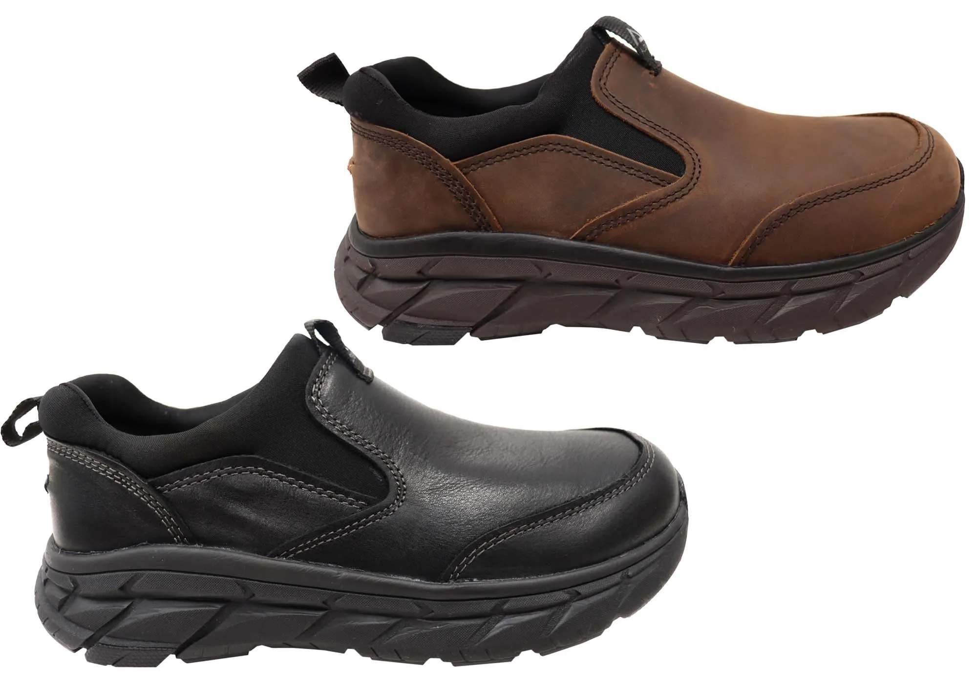 Align Protech Valent Herren Leder Sneakers mit Weitem Schnitt und Fußgewölbestütze Align Schuhe
