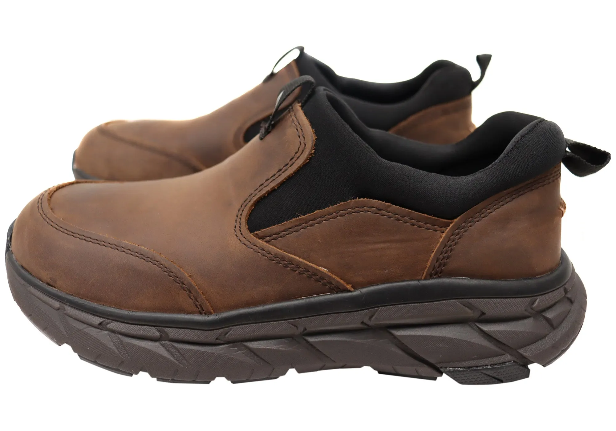 Align Protech Valent Herren Leder Sneakers mit Weitem Schnitt und Fußgewölbestütze Align Schuhe