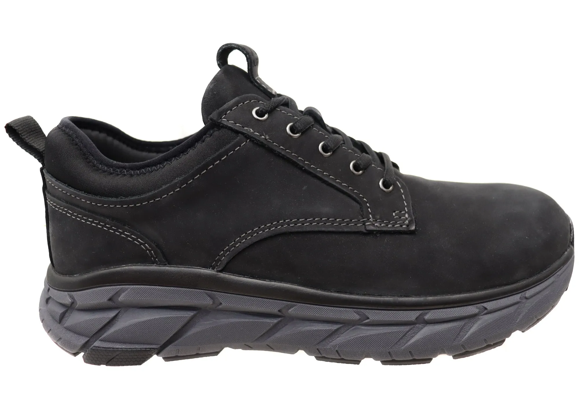 Align Protech Verdell Herren Ledersneaker mit Weitem Schnitt und Fußgewölbestütze Align Schuhe