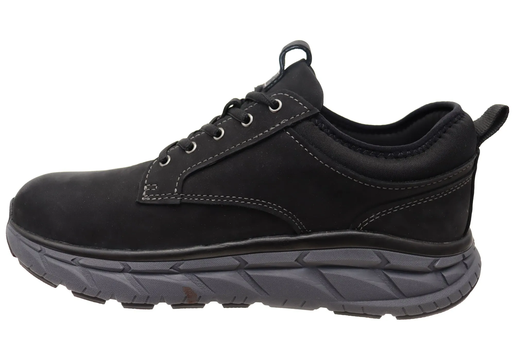 Align Protech Verdell Herren Ledersneaker mit Weitem Schnitt und Fußgewölbestütze Align Schuhe