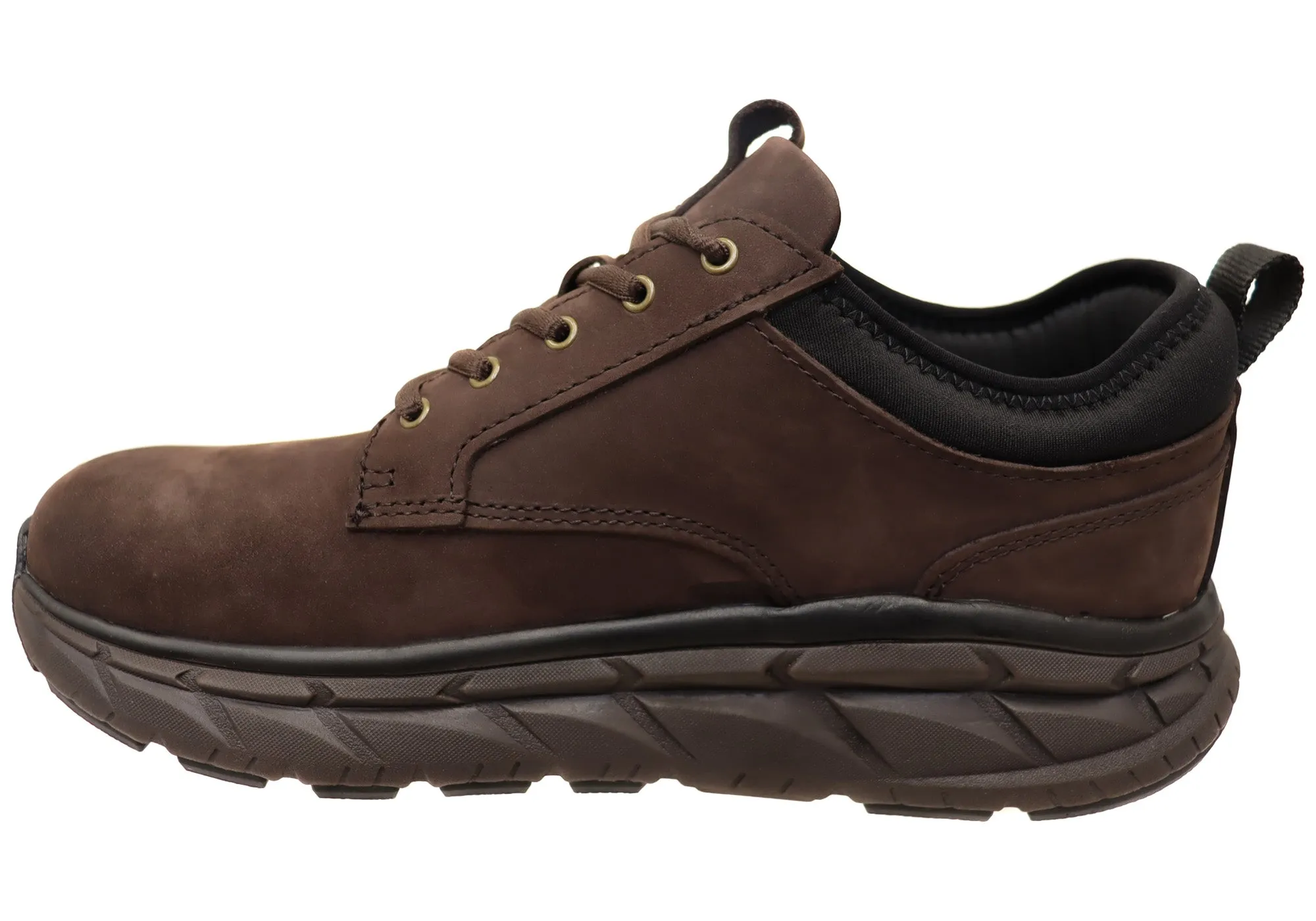 Align Protech Verdell Herren Ledersneaker mit Weitem Schnitt und Fußgewölbestütze Align Schuhe