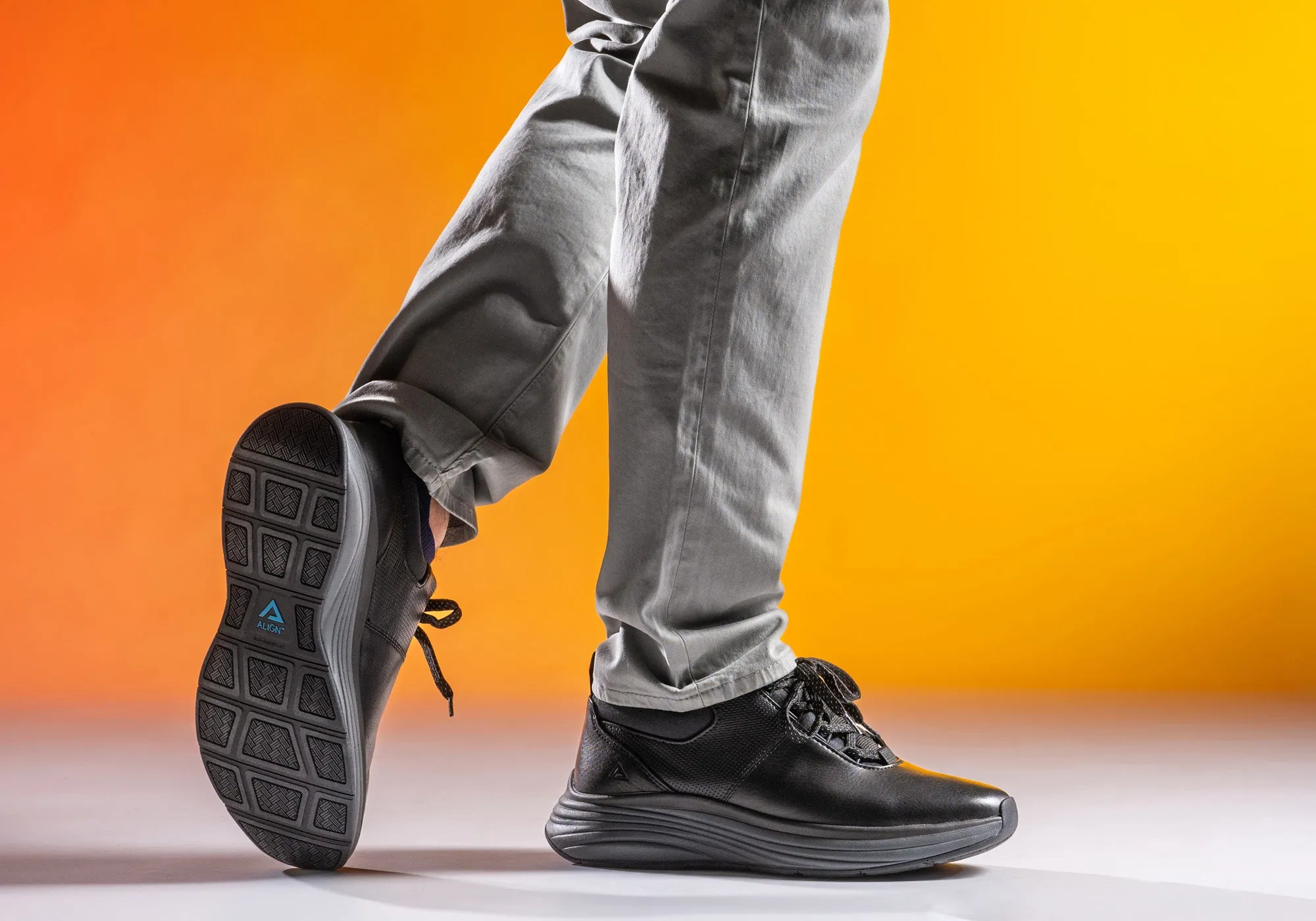 Align Tahoe Herren Bequeme Ledersneaker mit Weitem Schnitt und Fußgewölbestütze Align Schuhe