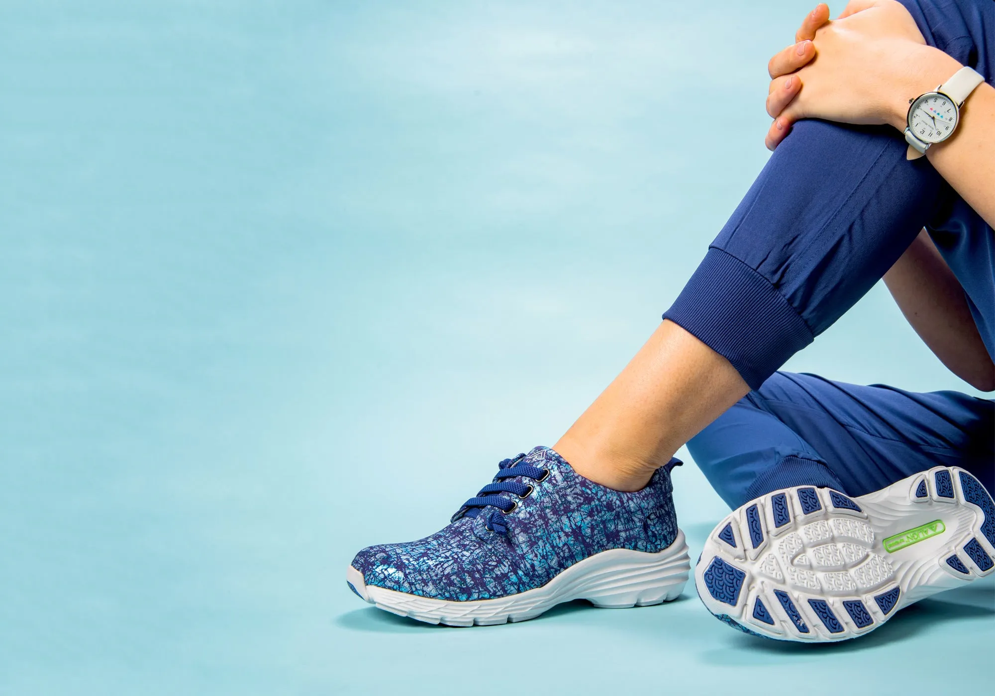 Align Velocity Damen Schlupf-Leder-Schuhe mit bequemer Fußgewölbeunterstützung Align Schuhe