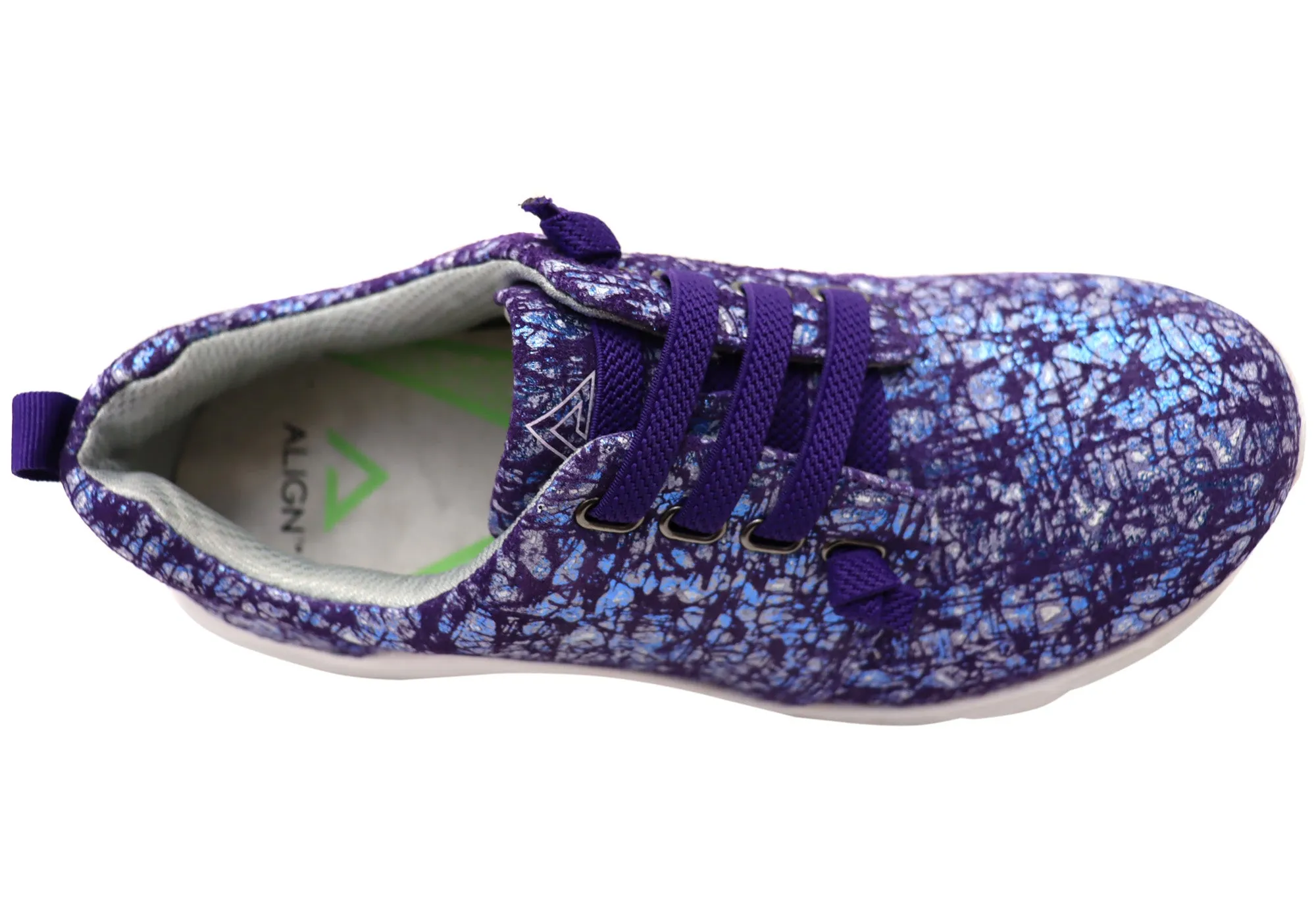 Align Velocity Damen Schlupf-Leder-Schuhe mit bequemer Fußgewölbeunterstützung Align Schuhe