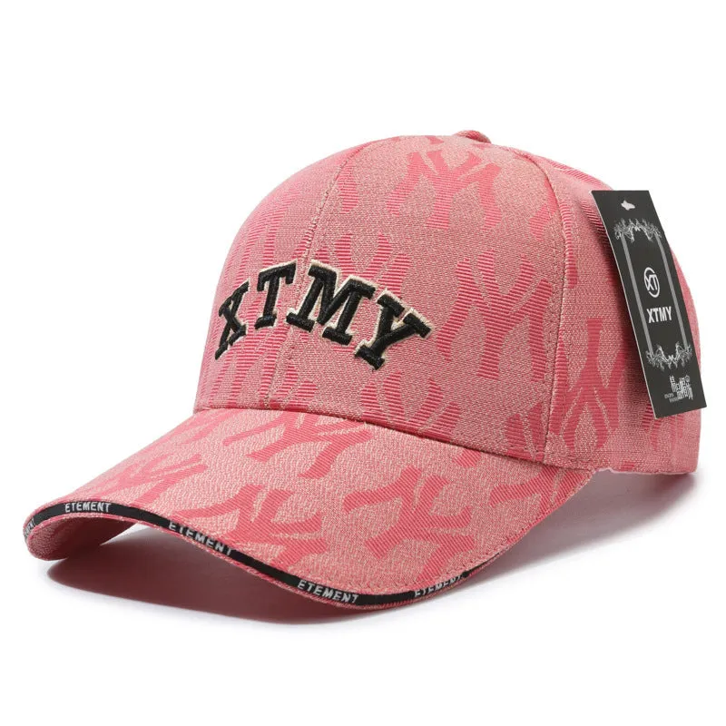 All-Over Letter Spring/Fall Sun Protection Baseball Cap