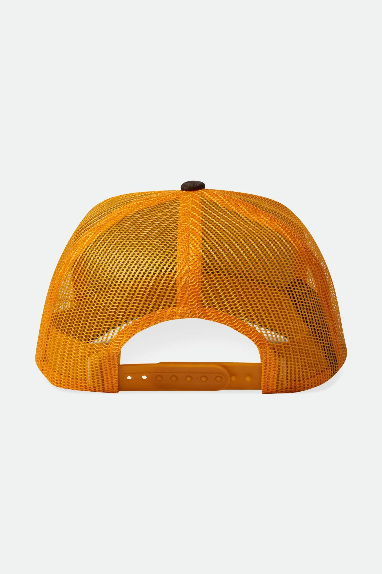 Alpha Block NetPlus MP Trucker Hat - Golden Glow/Off White/Deep Brown