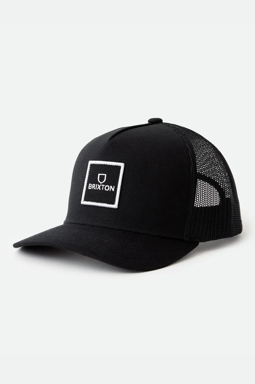 Alpha Block Netplus Trucker Hat - Black casual-dad-hat