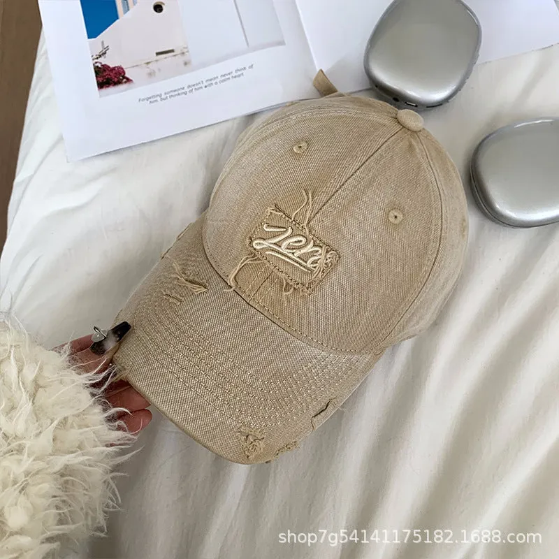American Washed Denim Embroidered Baseball Cap