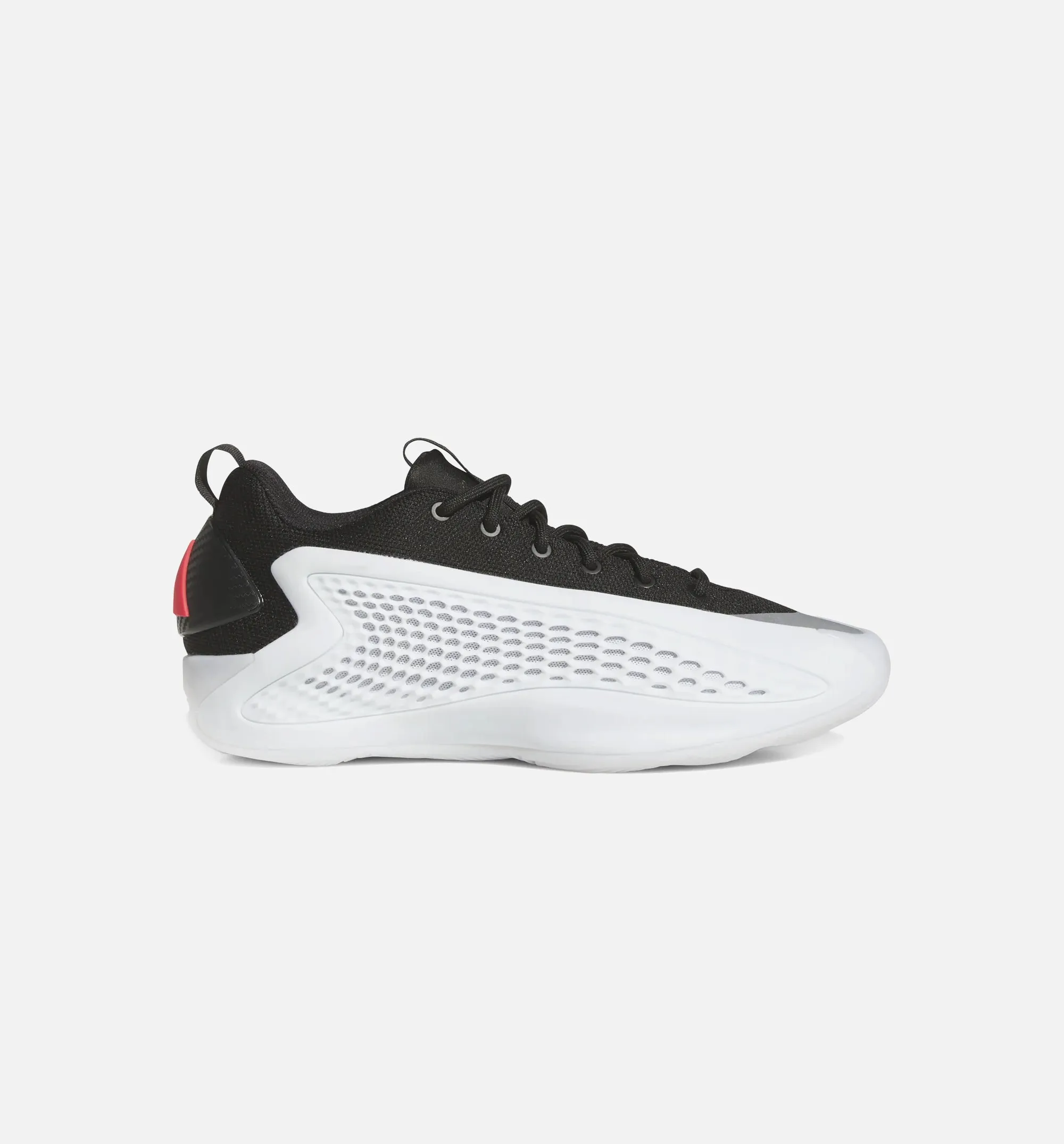 Anthony Edwards 1 Low Herren-Basketballschuh - Weiß/Core Schwarz/Lucid Rot