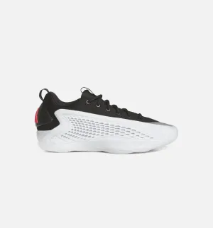 Anthony Edwards 1 Low Herren-Basketballschuh - Weiß/Core Schwarz/Lucid Rot