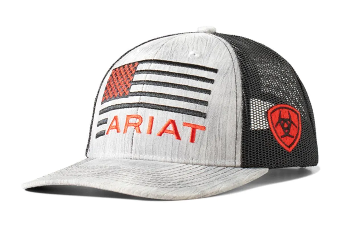Ariat Embroidered Flag Youth Hat casual-baseball-cap