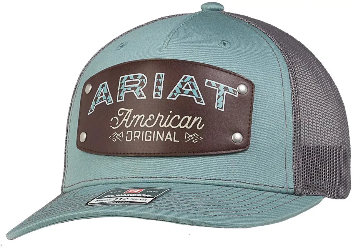 Ariat Faux Leather Patch Ballcap casual-baseball-cap