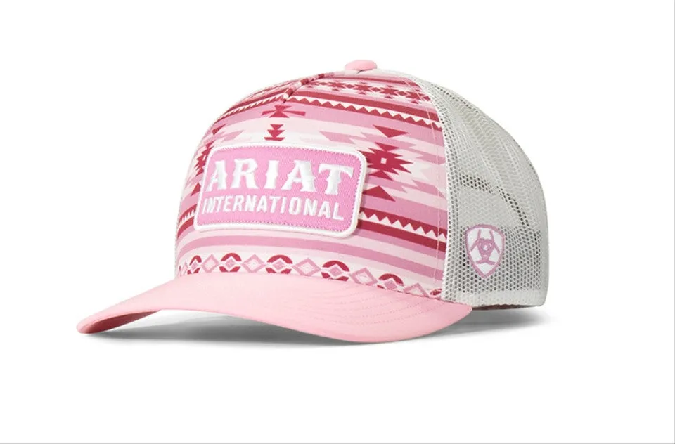 Ariat Ladies' Pink Aztec Cap casual-baseball-cap