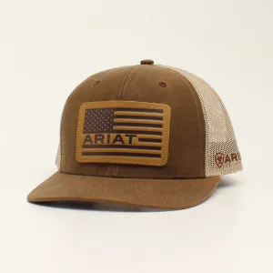Ariat Leather Flag Patch Hat casual-baseball-cap