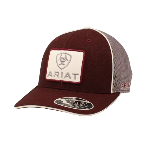 Ariat Maroon Logo Patch Cap casual-baseball-cap