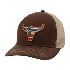 Ariat Serape Flag Bull Hat casual-baseball-cap