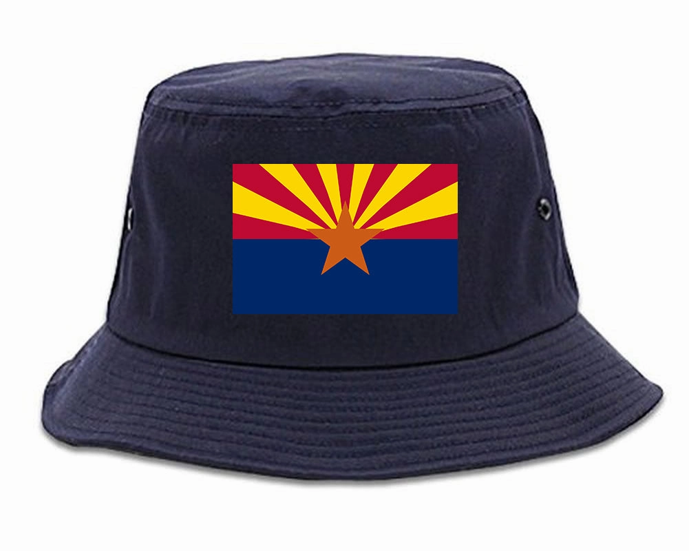 Arizona State Flag AZ Chest Mens Bucket Hat