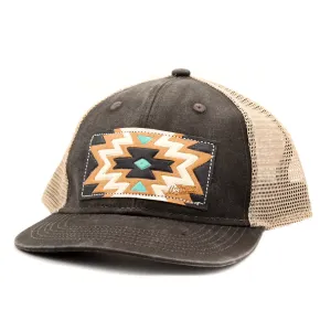 Aztec Leather Patch Cap casual-baseball-cap