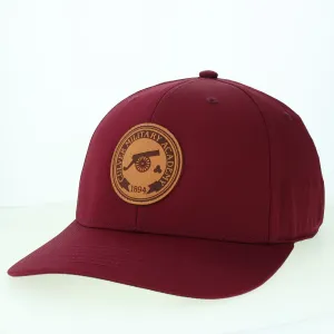 Back Nine Battery Adjustable Hat - Maroon casual-dad-hat