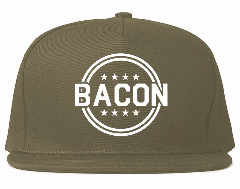 Bacon Stars Mens Snapback Hat
