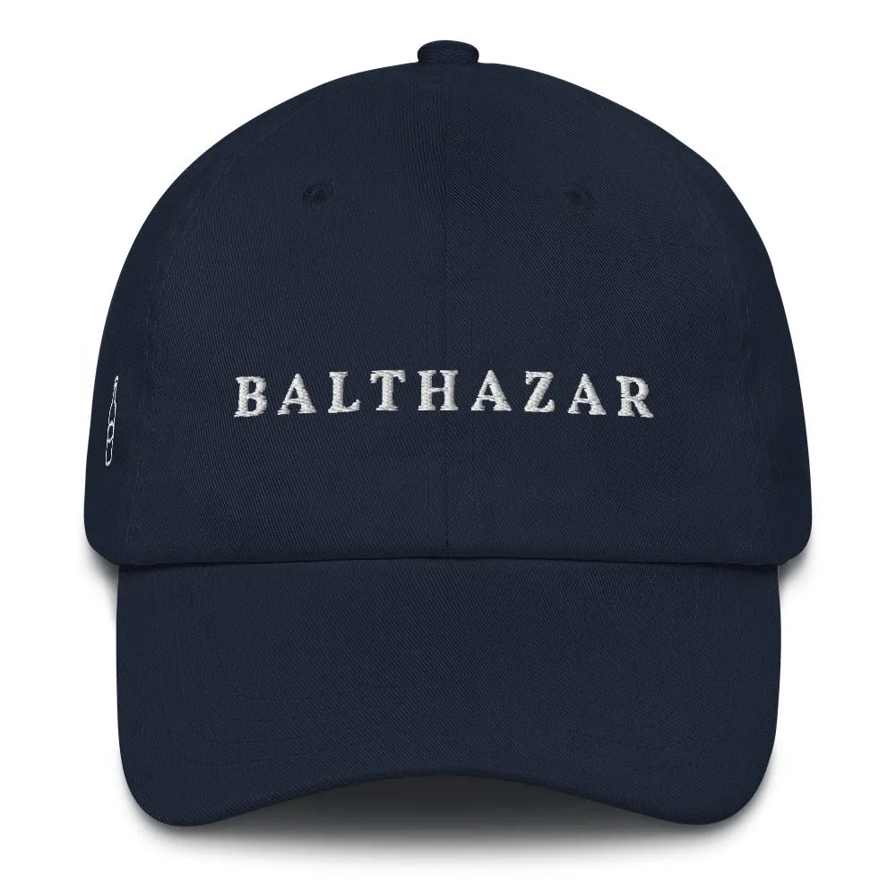 Balthazar Cap White Font casual-baseball-cap