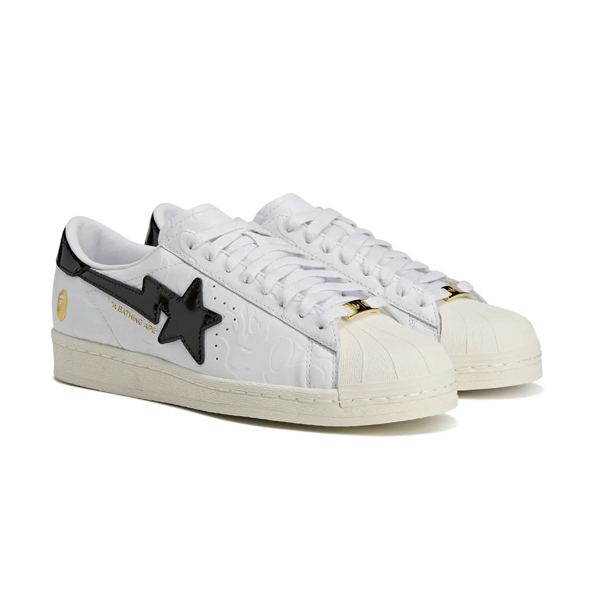   BAPE Superstar Vintage 'Weiß Schwarz'