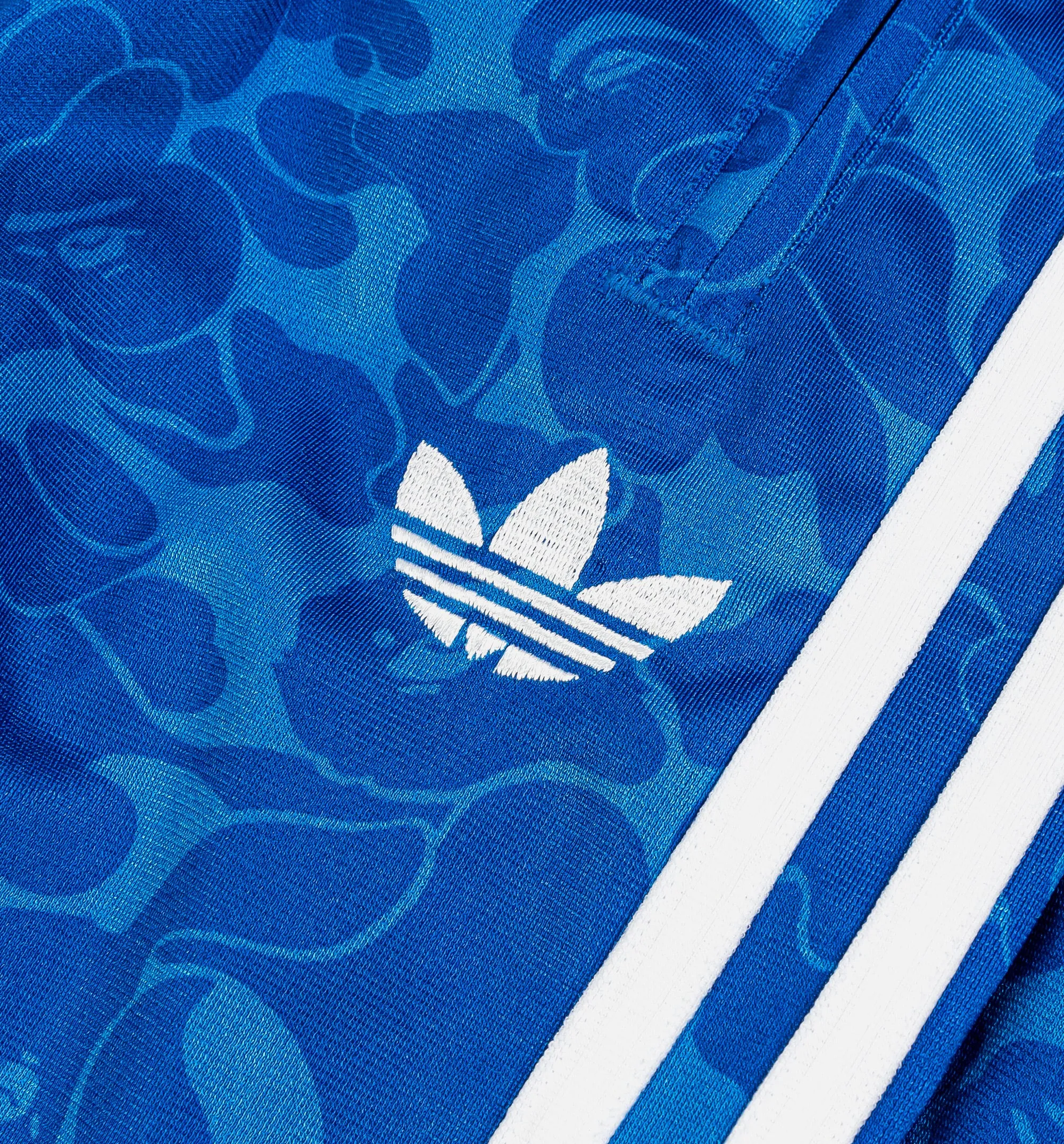 Bape x Adidas All Over Print Herren Sporthose - Blau
