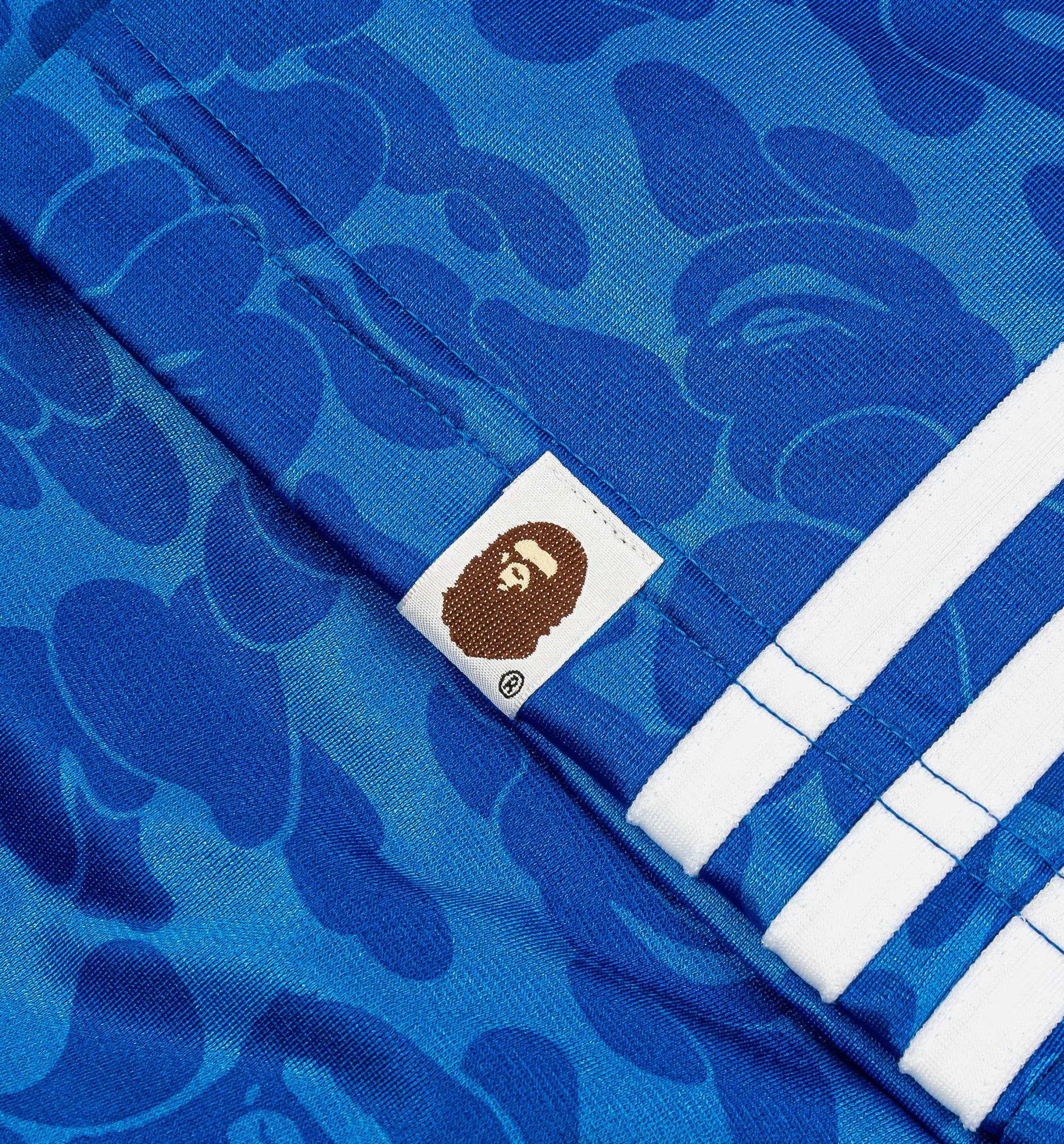 Bape x Adidas All Over Print Herren Sporthose - Blau