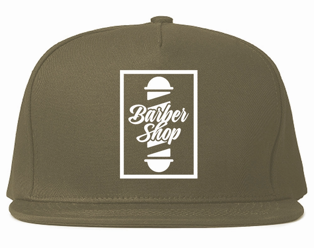 Barbershop Pole Chest Mens Snapback Hat