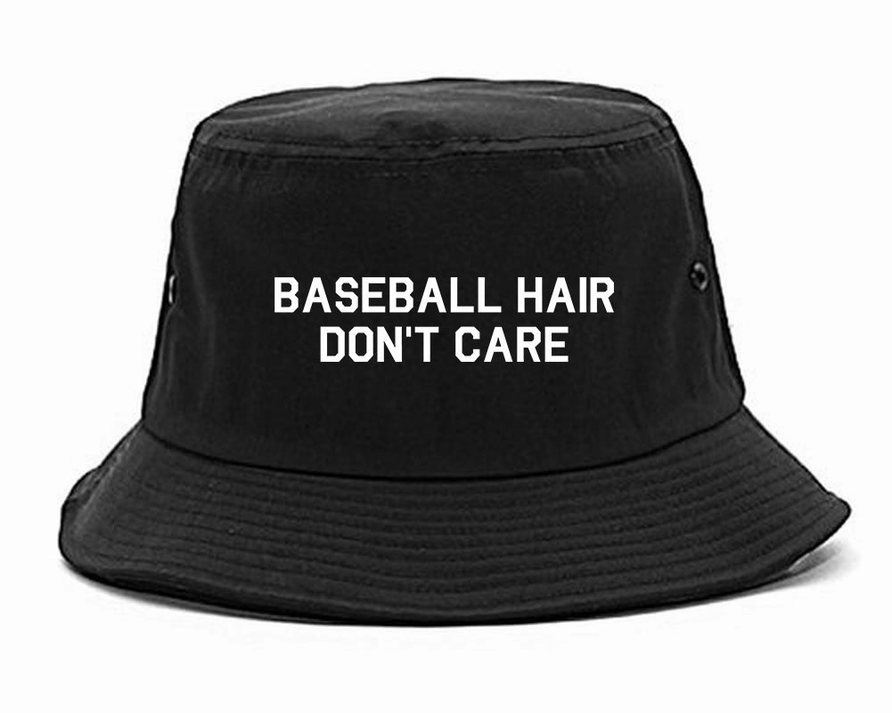 Baseball Hair Dont Care Mens Bucket Hat