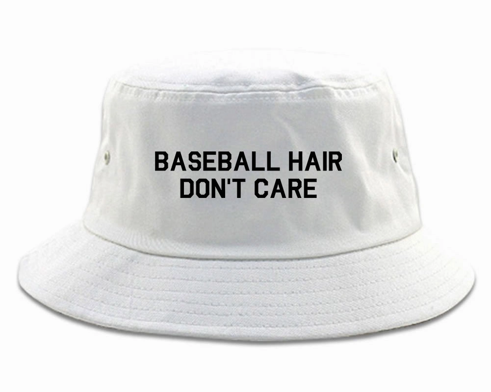 Baseball Hair Dont Care Mens Bucket Hat