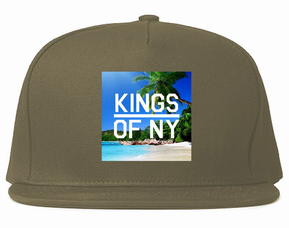 Beach Vacation Box Logo Mens Snapback Hat