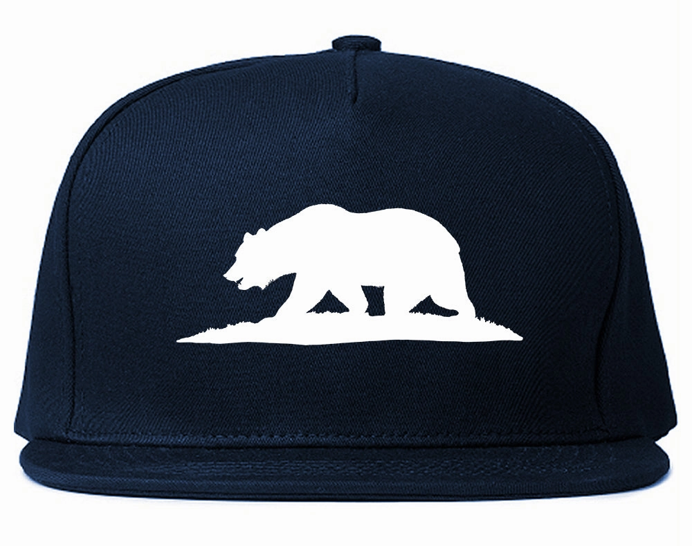 Bear Logo California Republic Mens Snapback Hat