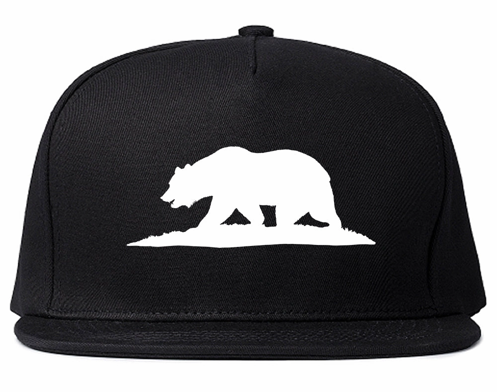 Bear Logo California Republic Mens Snapback Hat