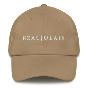 Beaujolais Cap White Font casual-baseball-cap