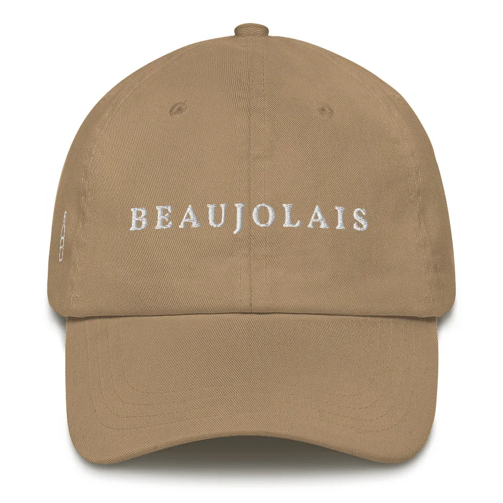 Beaujolais Cap White Font casual-baseball-cap