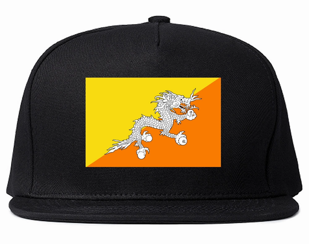 Bhutan Flag Country Printed Snapback Hat Cap