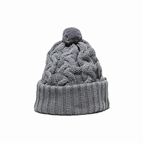BIG CABLE KNIT CAP - Gray winter-knitted-hat