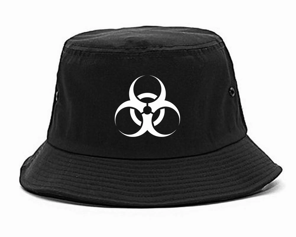 Biohazard Symbol Mens Bucket Hat