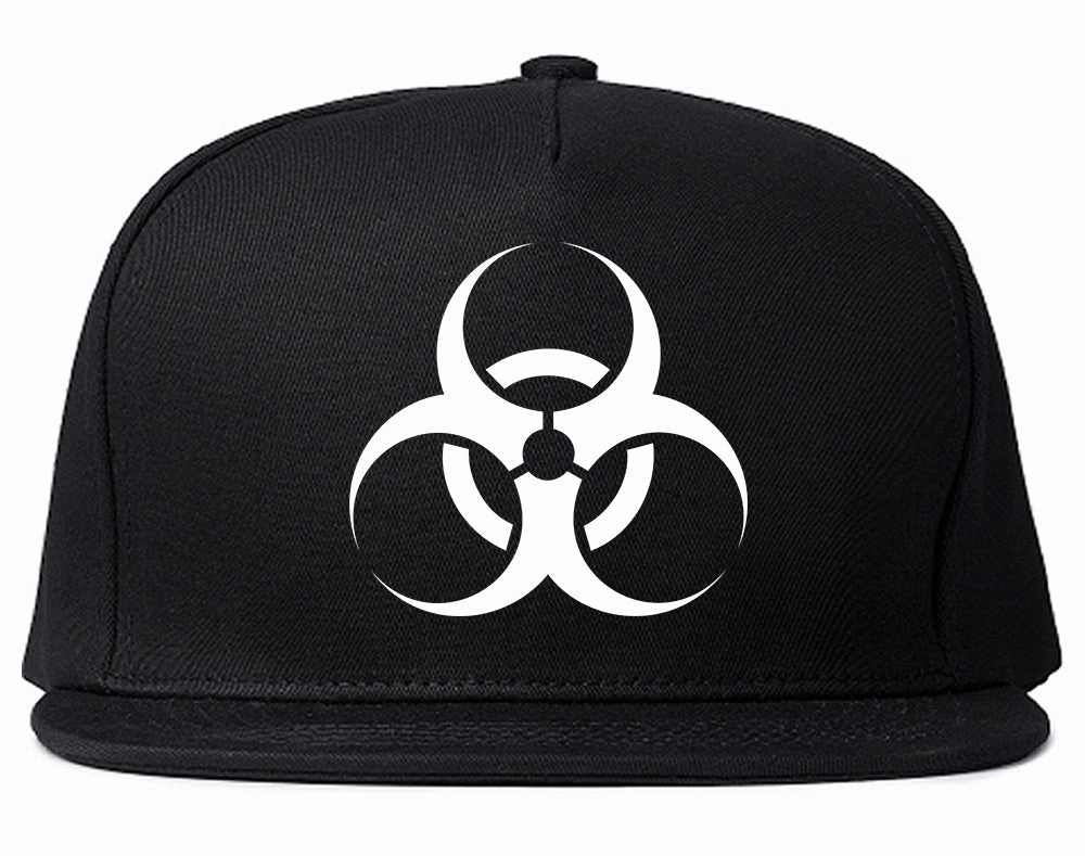 Biohazard Symbol Mens Snapback Hat