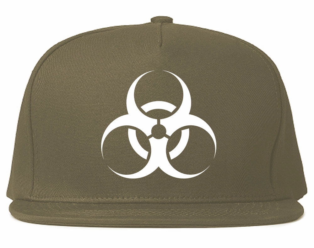 Biohazard Symbol Mens Snapback Hat
