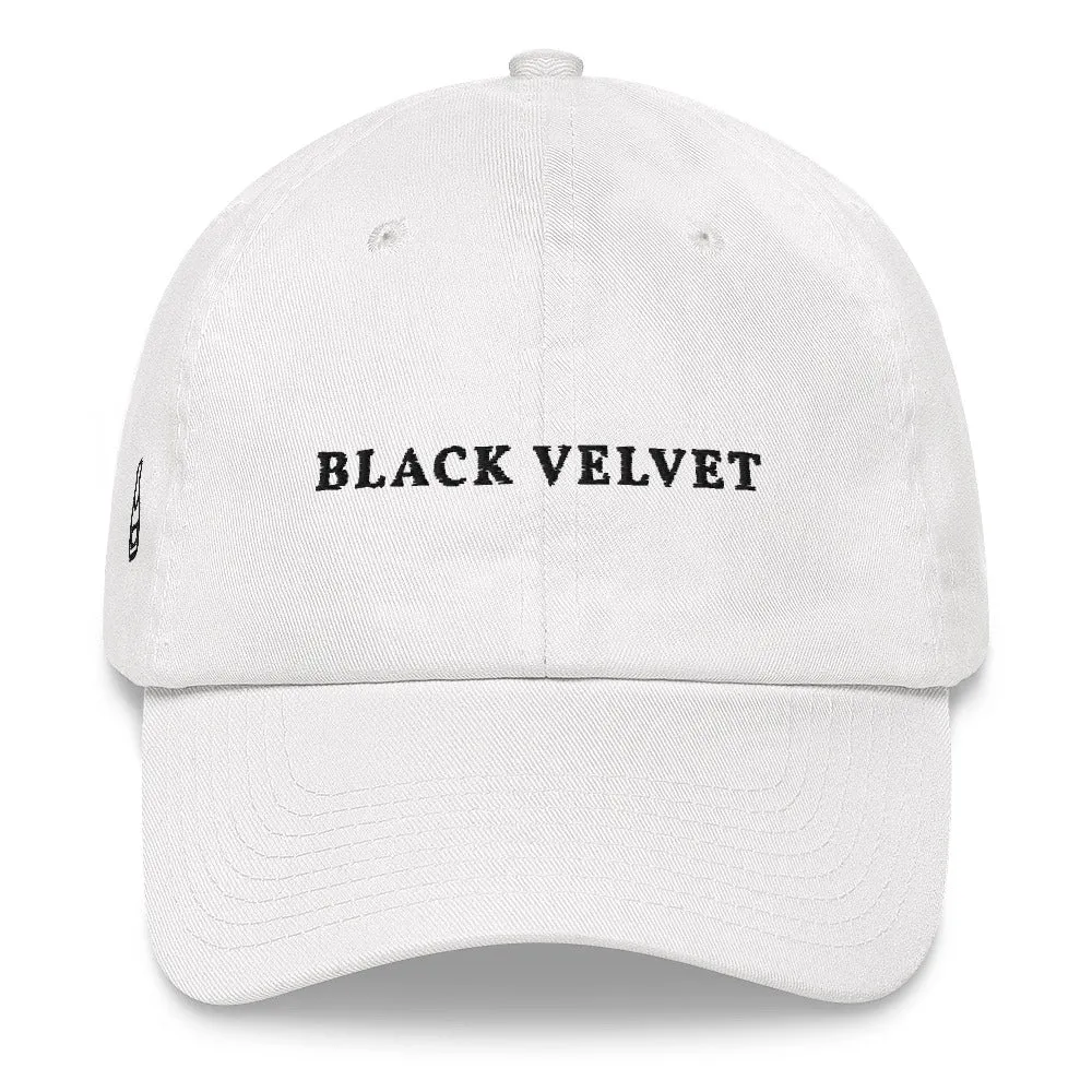 Black Velvet cap white casual-baseball-cap