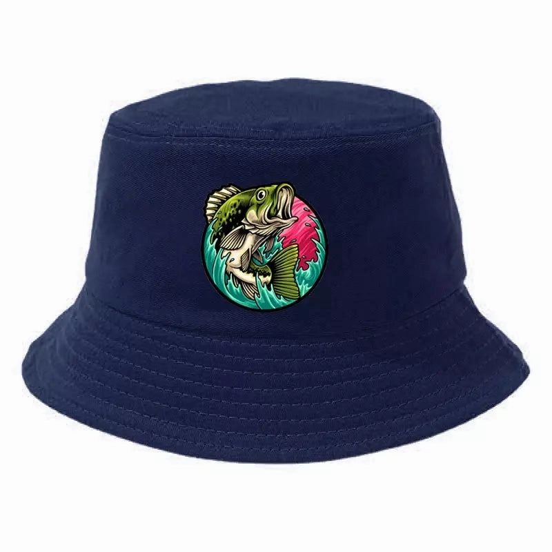 Black Bass Fisherman Bucket Hat