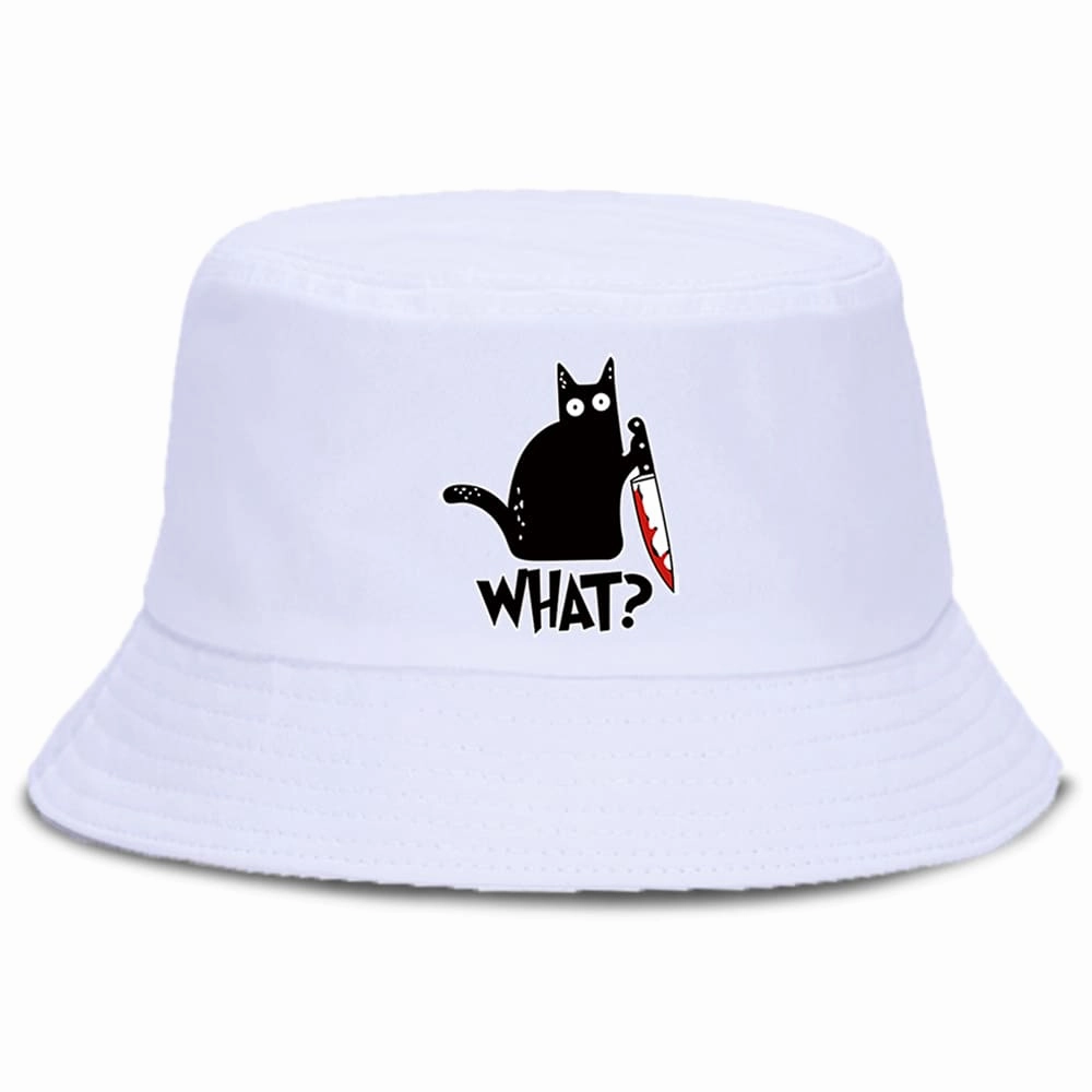 Black Cat & Knife Bucket Hat