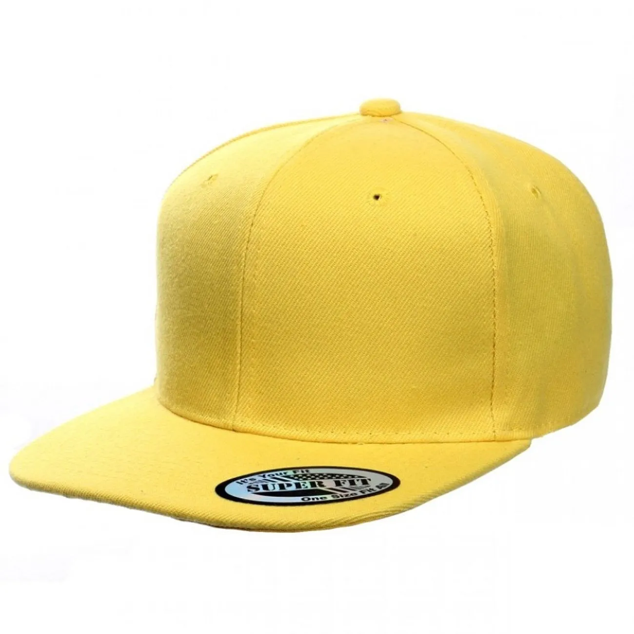 Blank Plain Snapback Flat Bill - Various Solid Colors